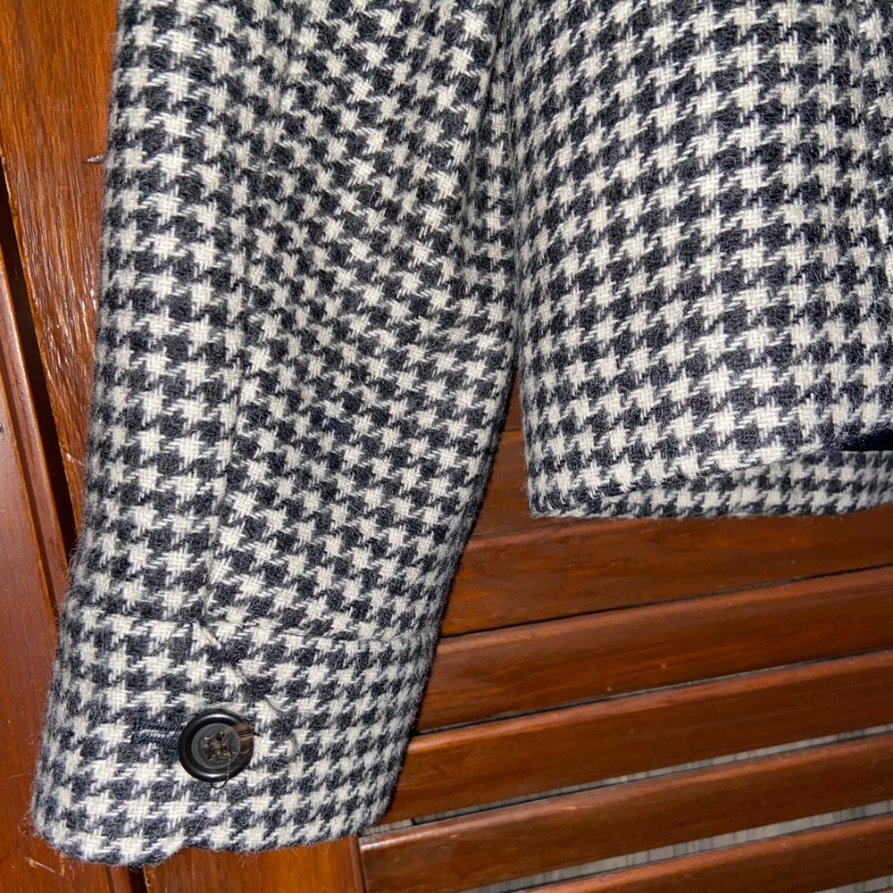 J. Crew Classic timeless style 100% wool, houndstooth fully lined w pockets. NWT - Picture 9 of 15